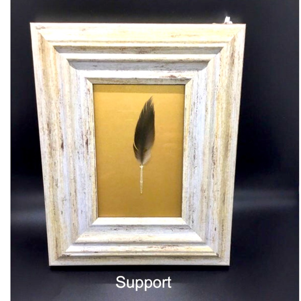 Reiki Infused Real Framed Feather w/ Angel Message